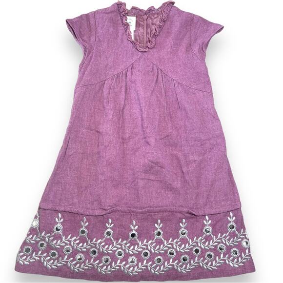 Charabia Mauve A-Line Handmade Dress Made in France size 3T - Picture 1 of 5